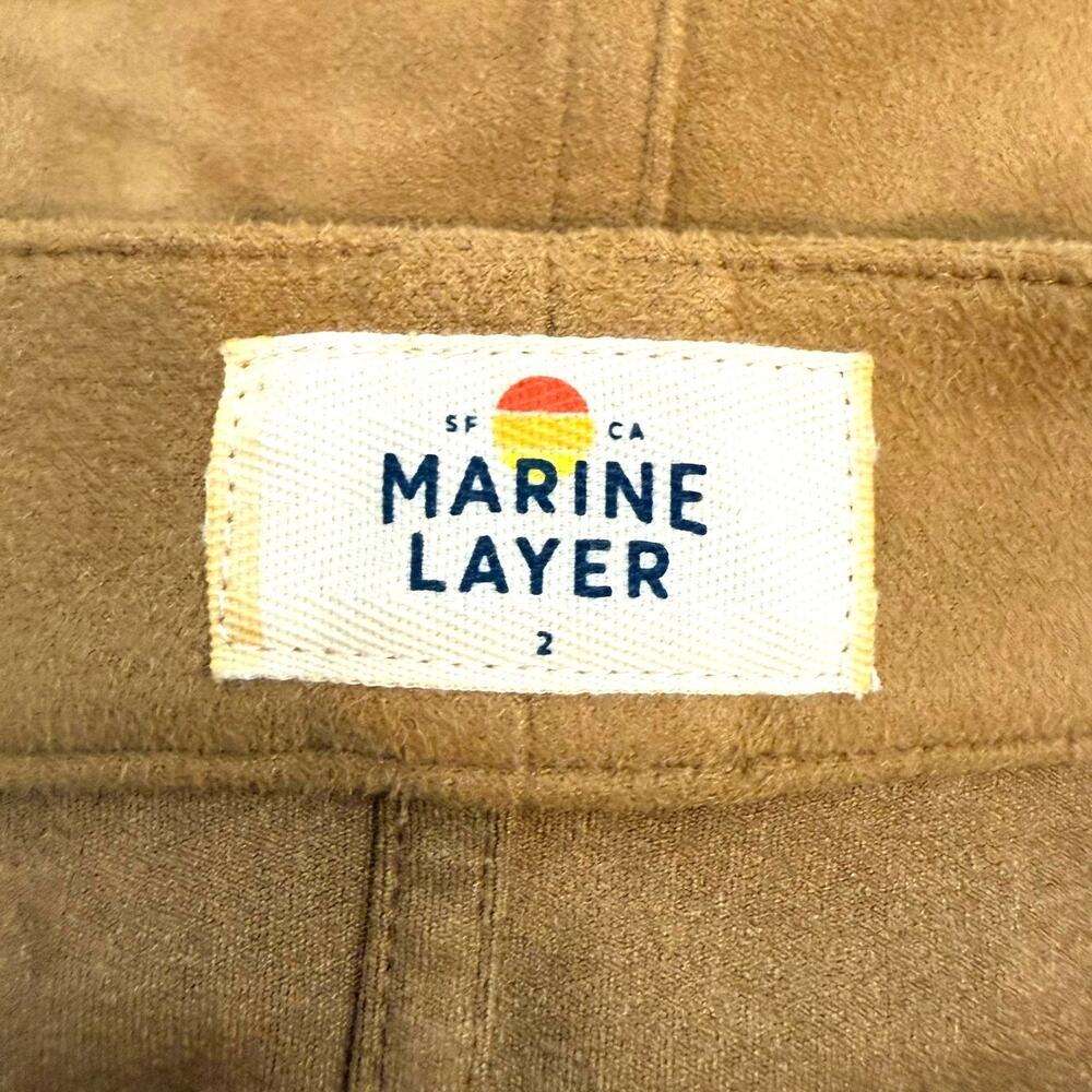Marine Layer Skirt Womens 2 Tan Myra Skirt Faux Suede Preppy Coastal Cowgirl - Picture 6 of 9